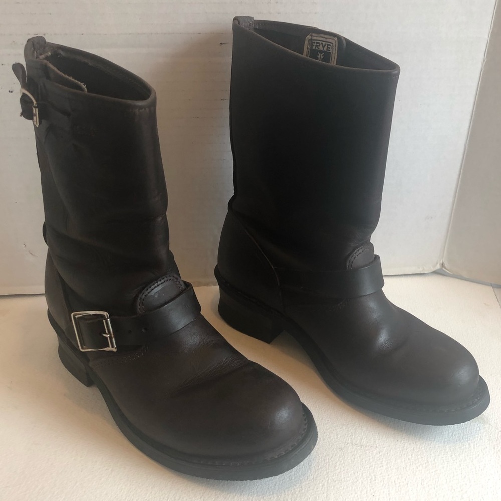 HVY DTY Frye moto engineer boots